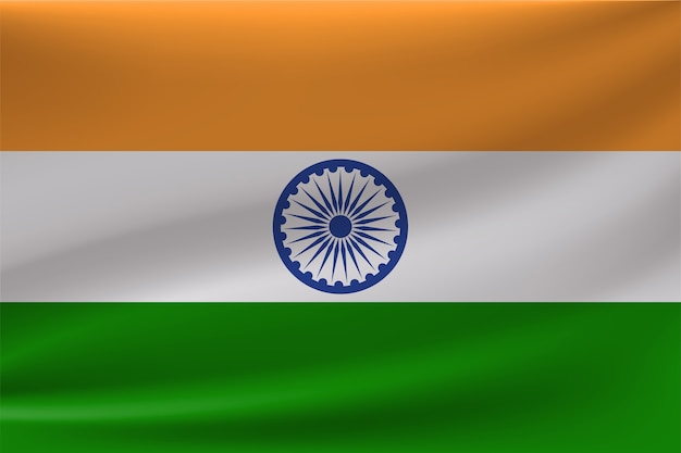 Vecteur illustration du fond du drapeau indien