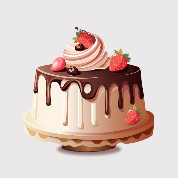 Illustration du gâteau d'anniversaire