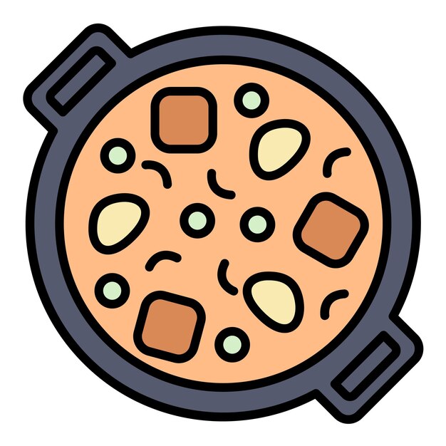 L'illustration du goulash plat