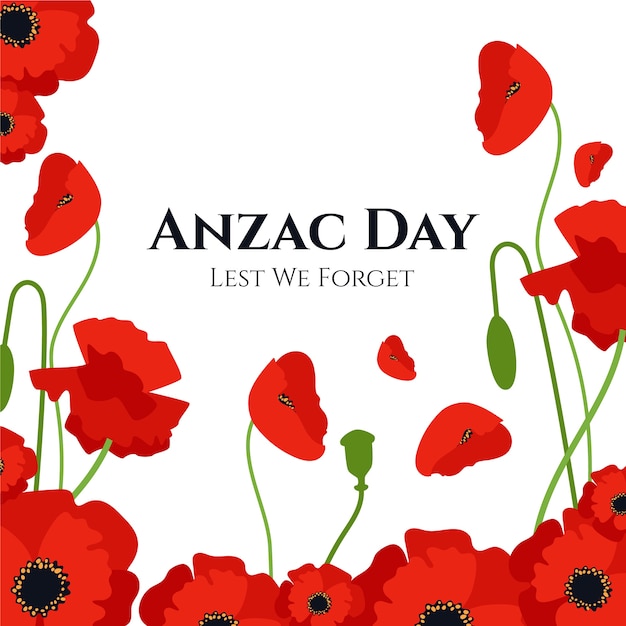 Illustration du jour de l'anzac dessiné à la main