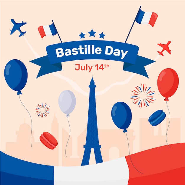 Illustration Du Jour De La Bastille