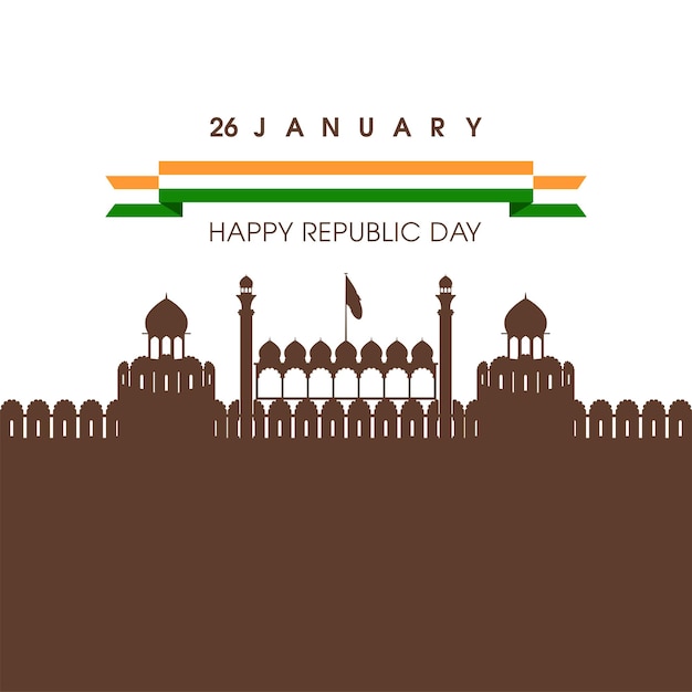 Illustration Du Jour De La République Indienne Le 26 Janvier