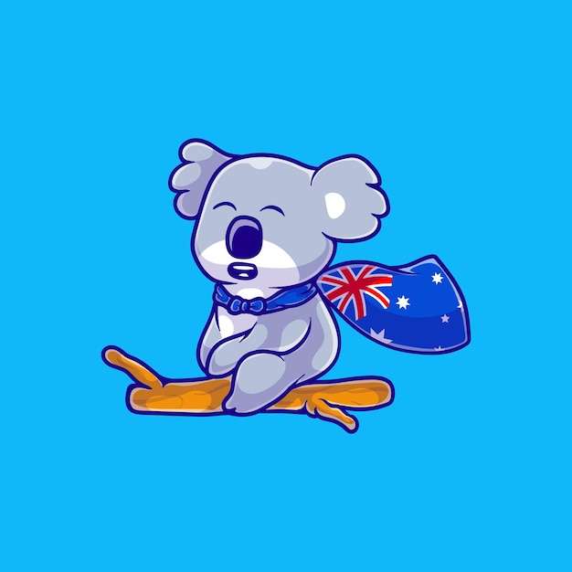 Illustration du koala célébrant la journée de l'Australie