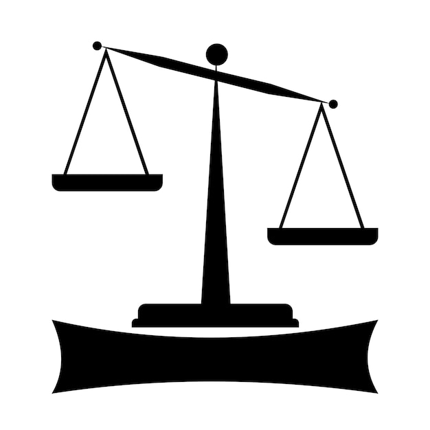 illustration du logo de l'avocat vecteur et de la justice ou du droit