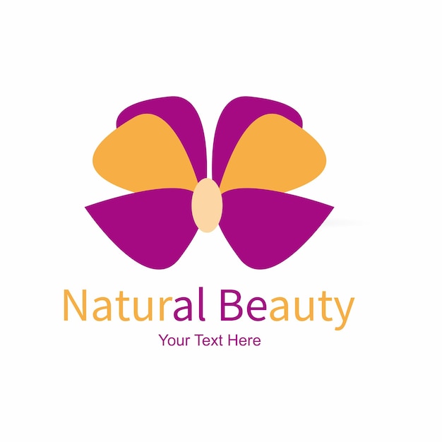 Illustration du logo de la beauté naturelle