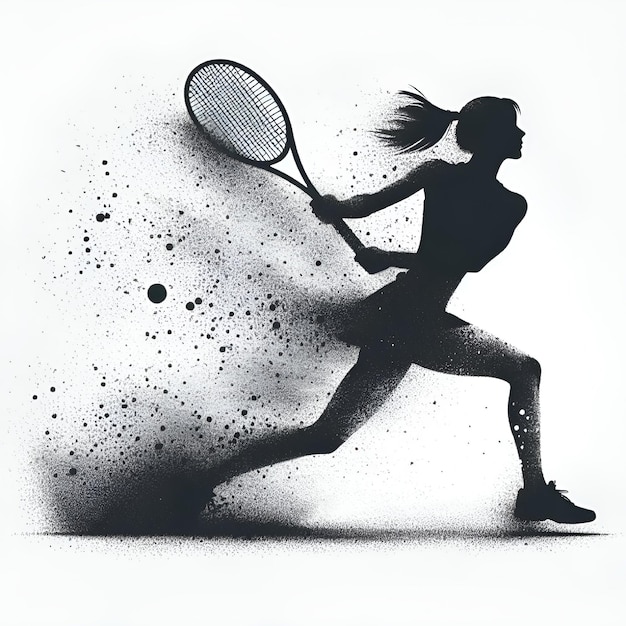 Illustration du logo du badminton vectoriel