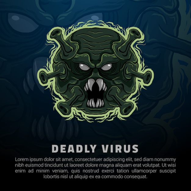 Illustration Du Logo Du Virus Mortel