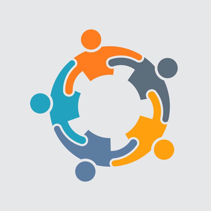 Vecteur illustration du logo de la famille des personnes