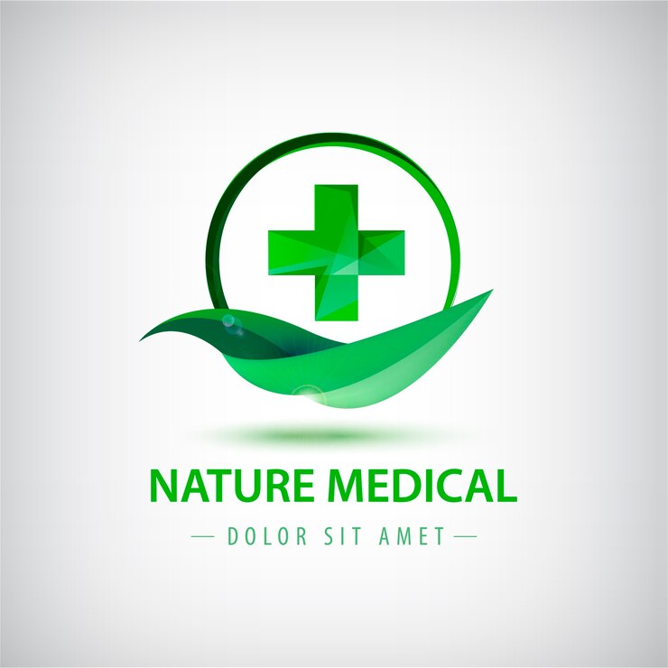 illustration du logo feuille verte et crête