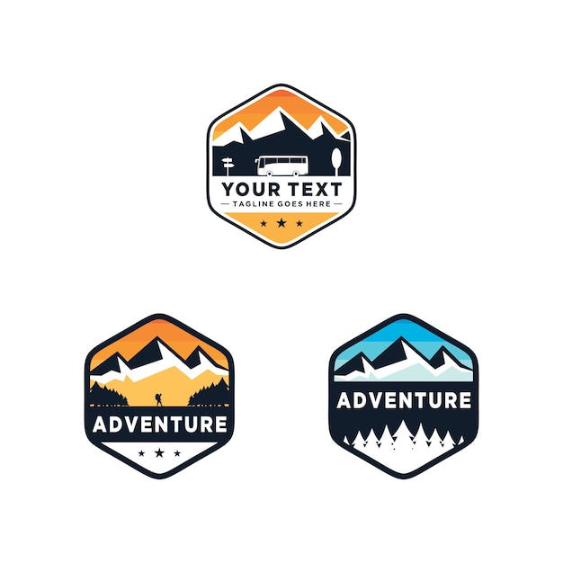 Illustration Du Logo Insigne Aventure