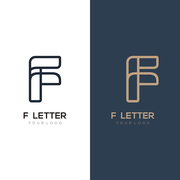 Illustration Du Logo De La Lettre Initiale De Luxe F Pour Votre Entreprise