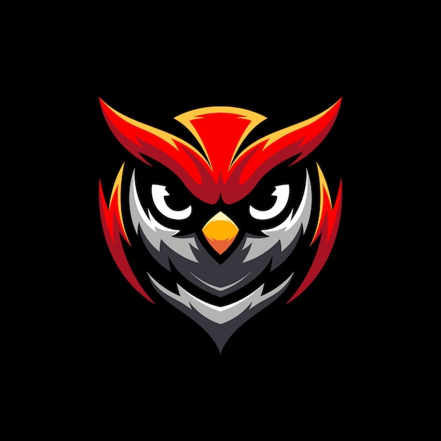 Illustration Du Logo Mascot Owl Gaming