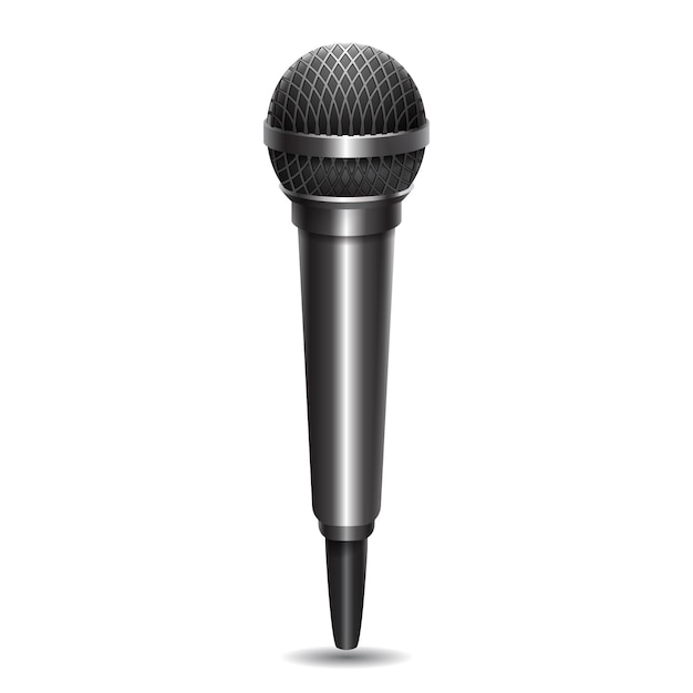 Illustration du microphone vectoriel réaliste