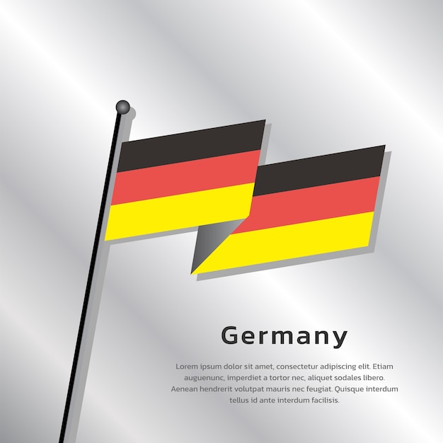 Illustration du modèle de drapeau de l'Allemagne