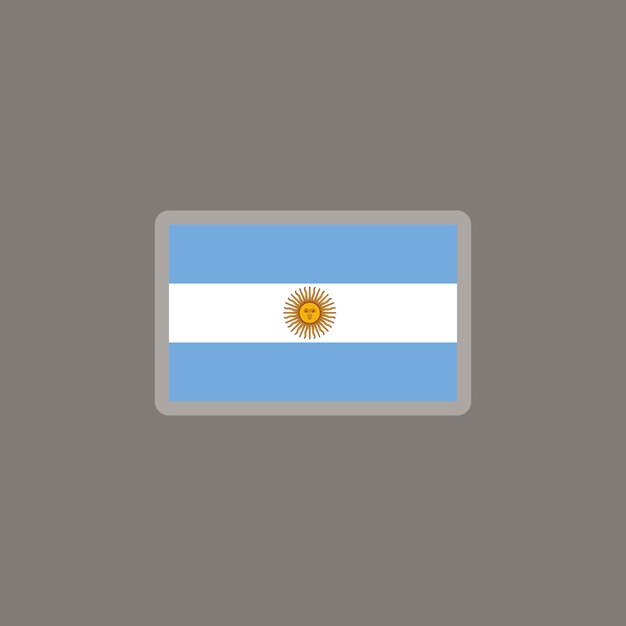 Illustration du modèle de drapeau de l'Argentine
