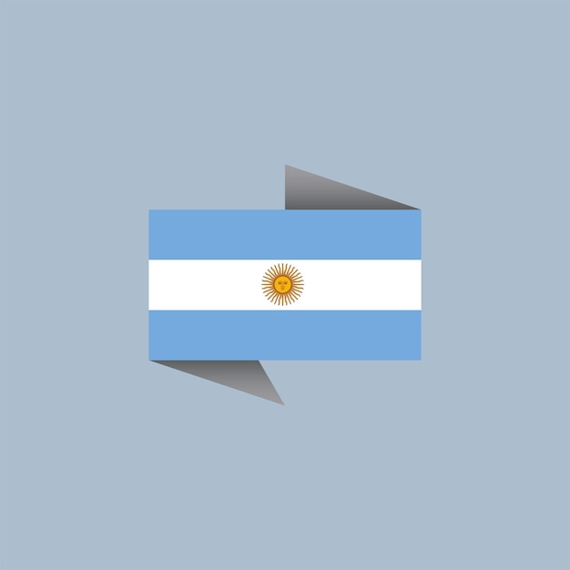 Illustration Du Modèle De Drapeau De L'argentine