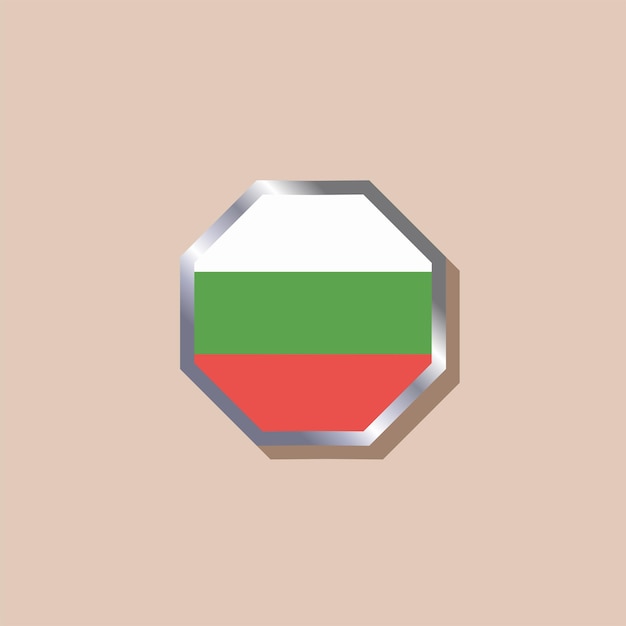 Illustration du modèle de drapeau de la Bulgarie