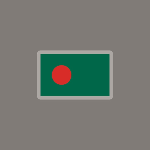 Illustration du modèle de drapeau du Bangladesh