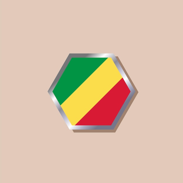 Illustration Du Modèle De Drapeau Du Congo