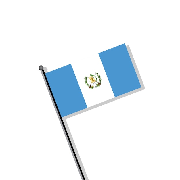 Vecteur illustration du modèle de drapeau du guatemala