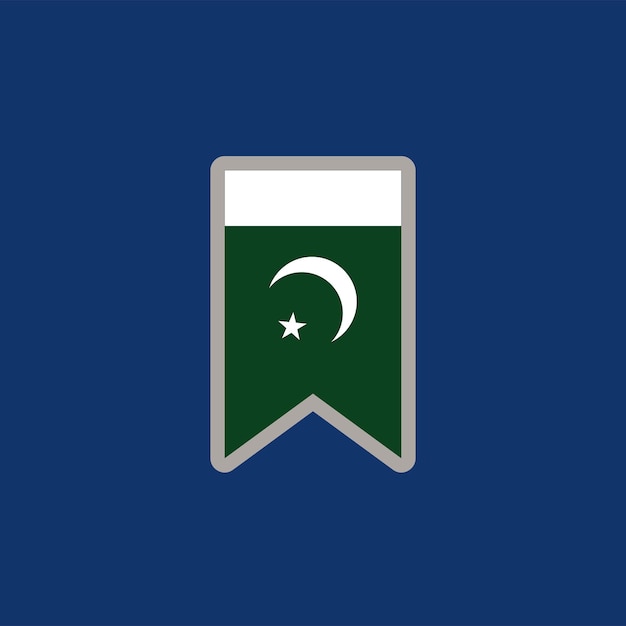 Illustration Du Modèle De Drapeau Du Pakistan