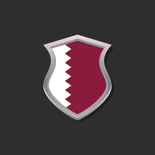 Illustration du modèle de drapeau du Qatar