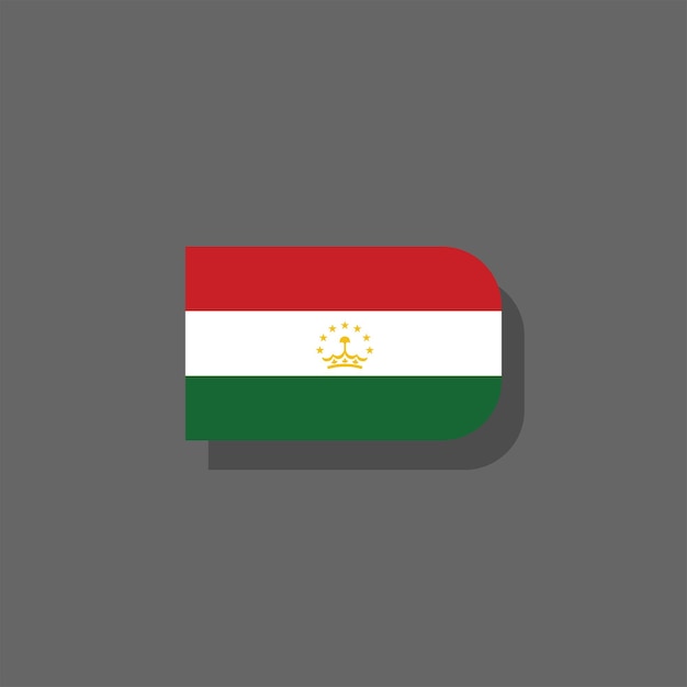 Illustration Du Modèle De Drapeau Du Tadjikistan