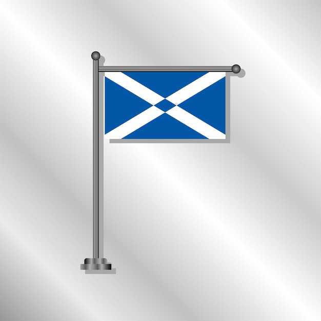 Vecteur illustration du modèle de drapeau de l'ecosse