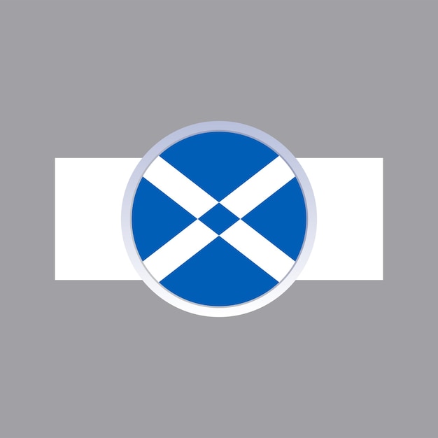 Illustration Du Modèle De Drapeau De L'ecosse