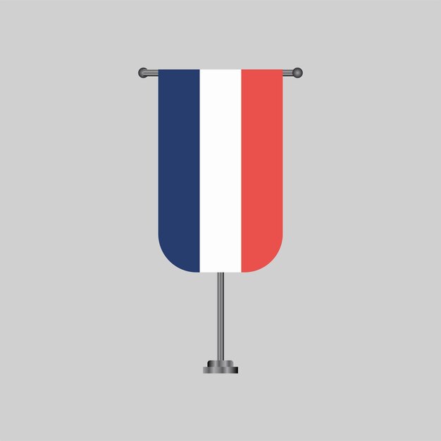 Vecteur illustration du modèle de drapeau france