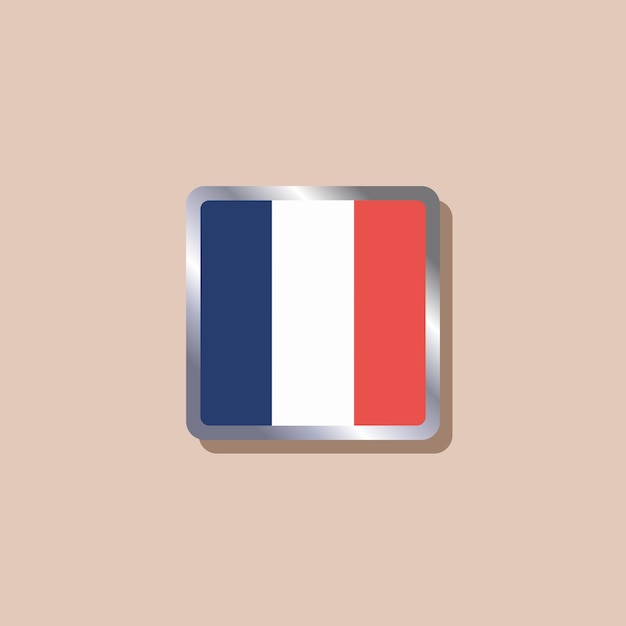 Illustration Du Modèle De Drapeau France