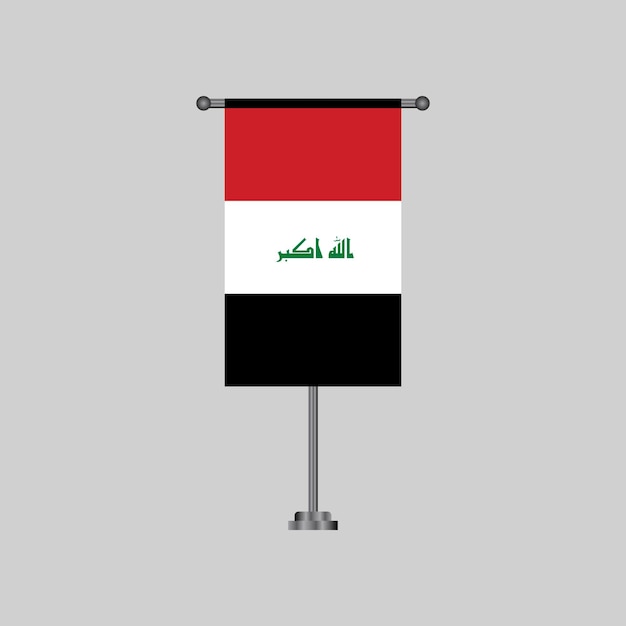 Illustration du modèle de drapeau de l'Irak