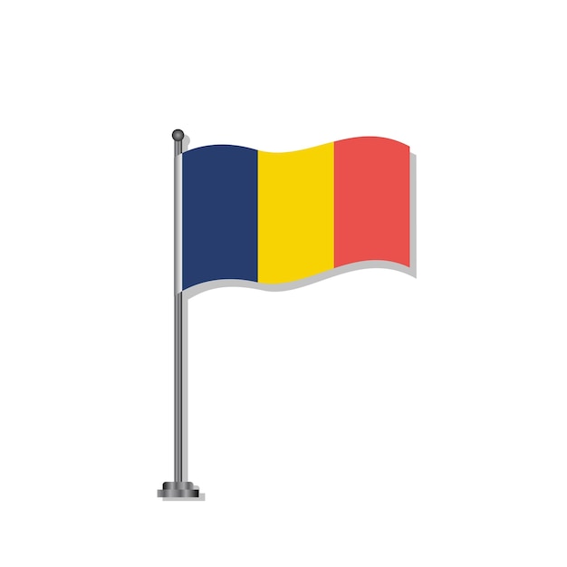 Illustration Du Modèle De Drapeau De La Roumanie