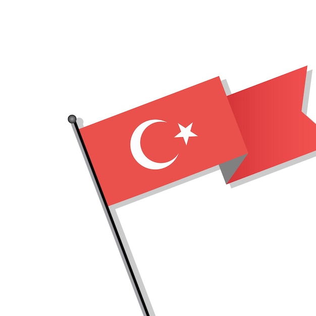 Illustration Du Modèle De Drapeau De La Turquie