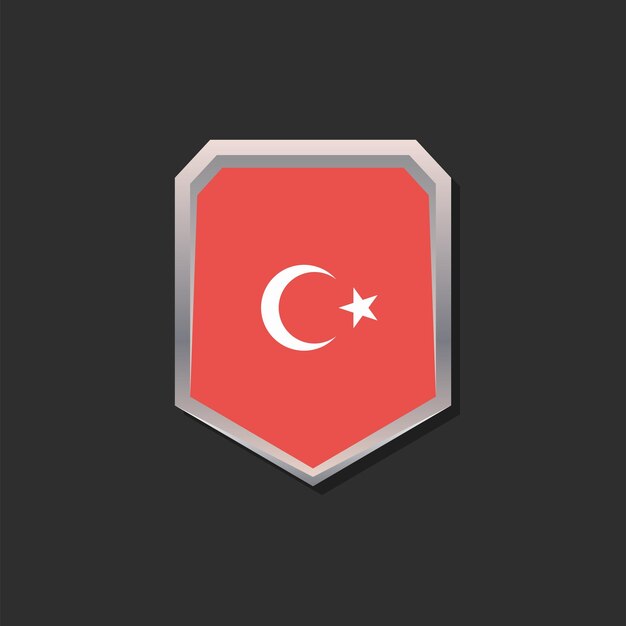 Illustration Du Modèle De Drapeau De La Turquie