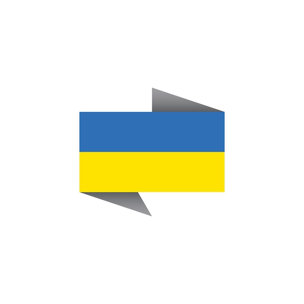 Illustration Du Modèle De Drapeau De L'ukraine