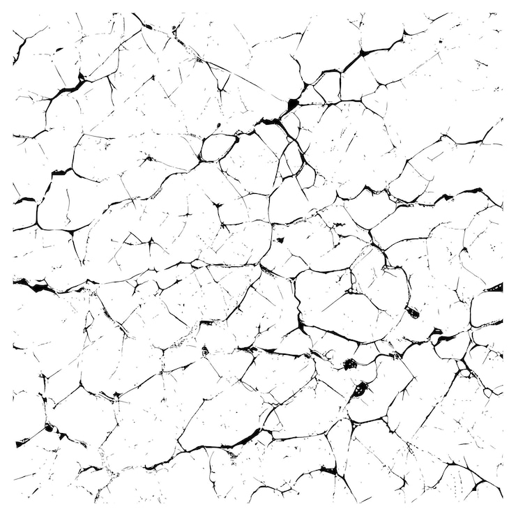 Vecteur illustration du modèle de ligne fissurée abstraite