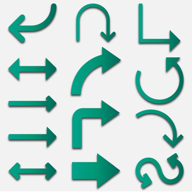 Illustration du modèle de logo vectoriel de l'icône de la flèche