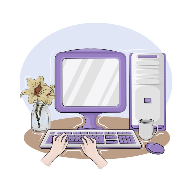 Vecteur illustration du moniteur