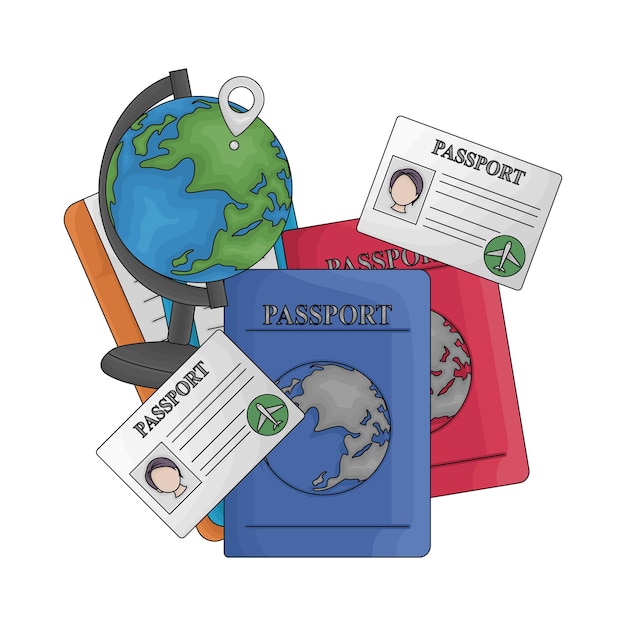 Illustration Du Passeport