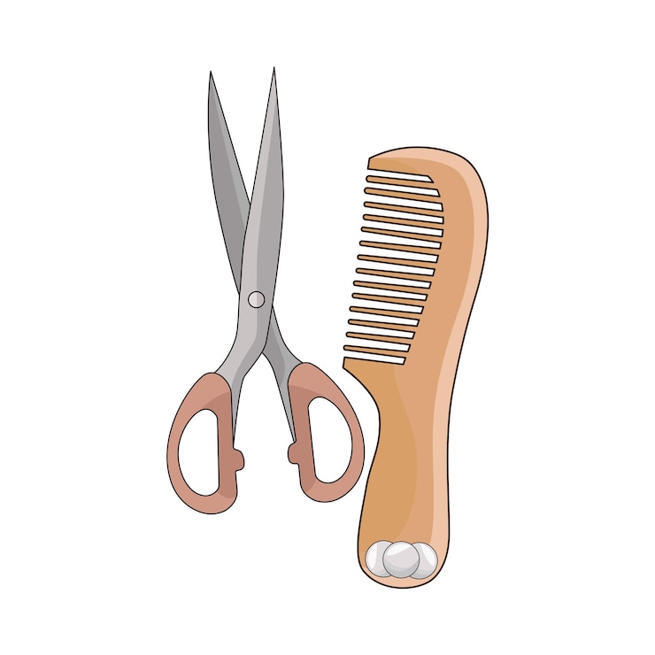 Vecteur illustration du peigne