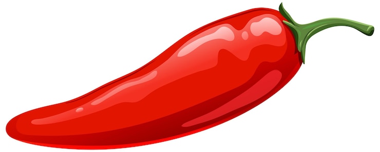 Vecteur illustration du piment rouge mexicain