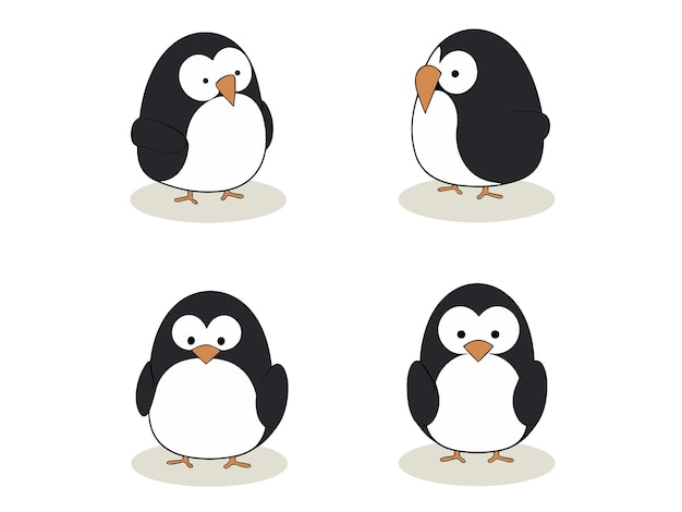 Illustration du pingouin enjoué dans la merveille de l'Antarctique