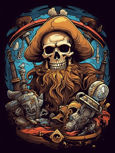 Illustration Du Pirate Vectoriel