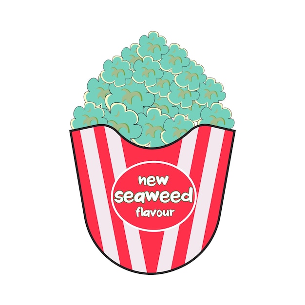 Vecteur illustration du pop-corn