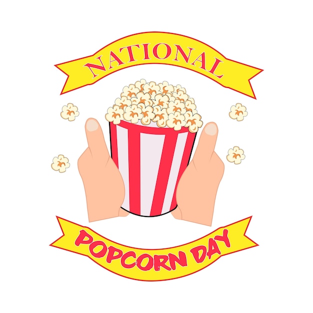 Vecteur illustration du pop-corn