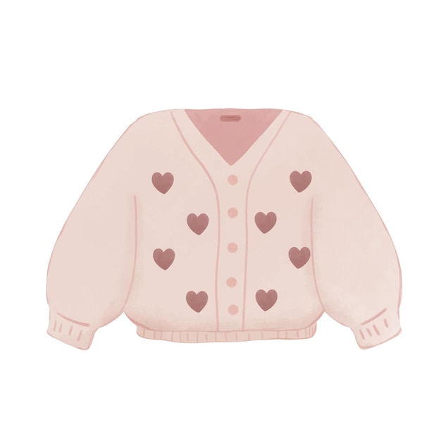 illustration du pull rose pour femme