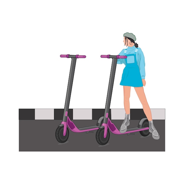 illustration du scooter