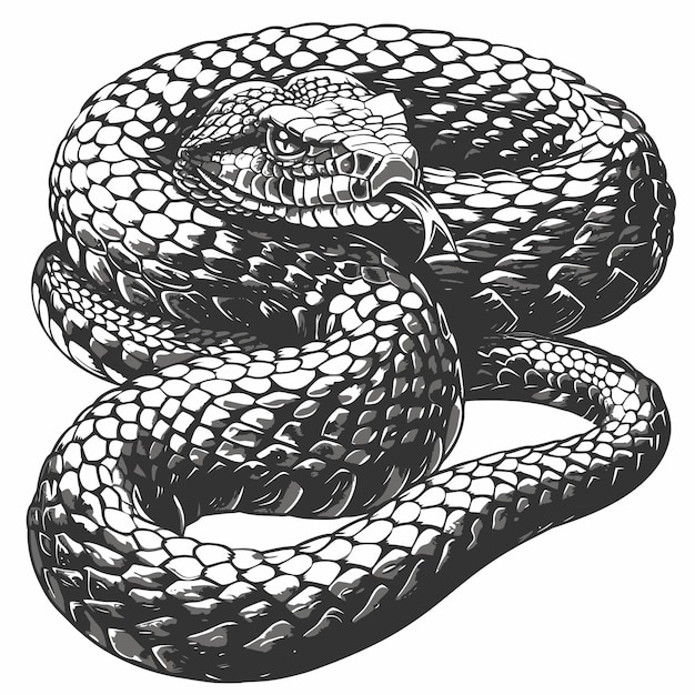 L'illustration du serpent