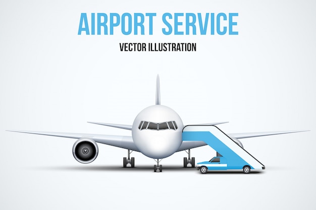 Illustration Du Service Aéroportuaire.